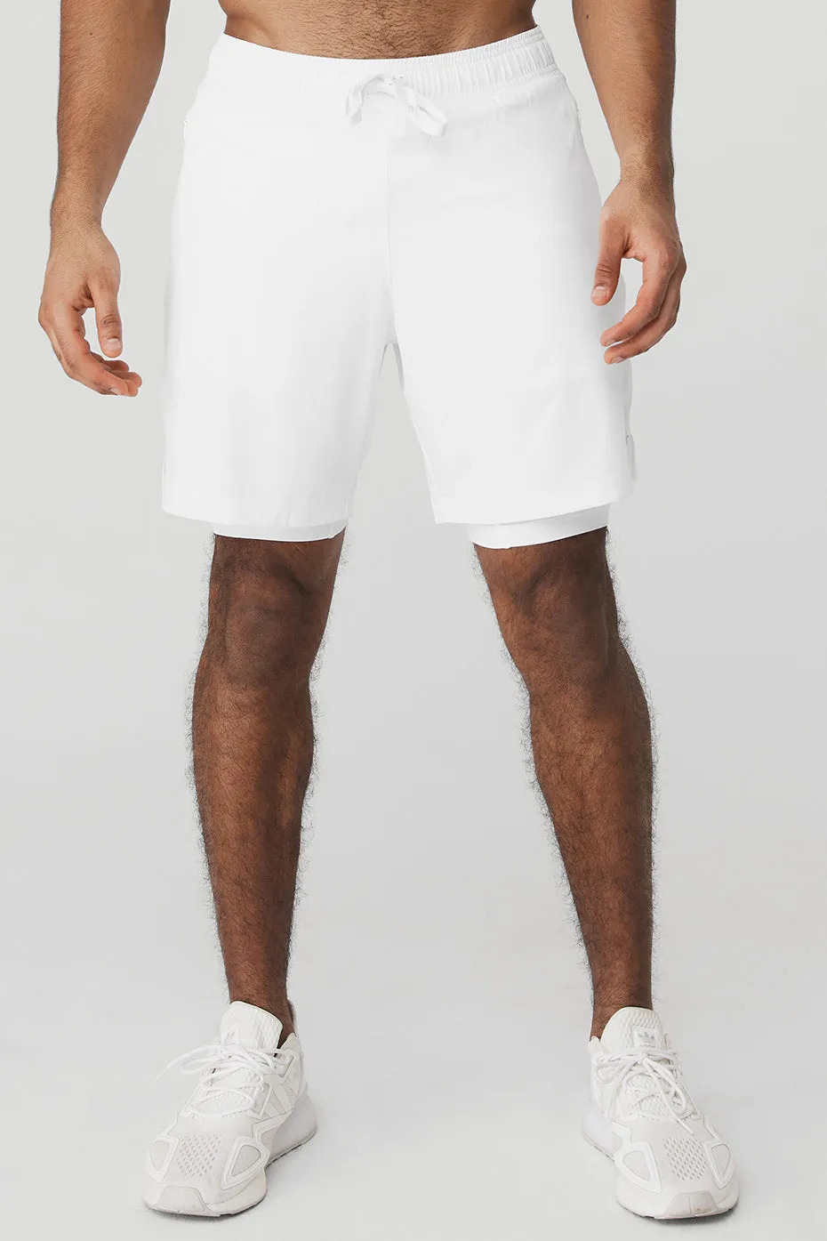 7 Unity 2-In-1 Short - White/White