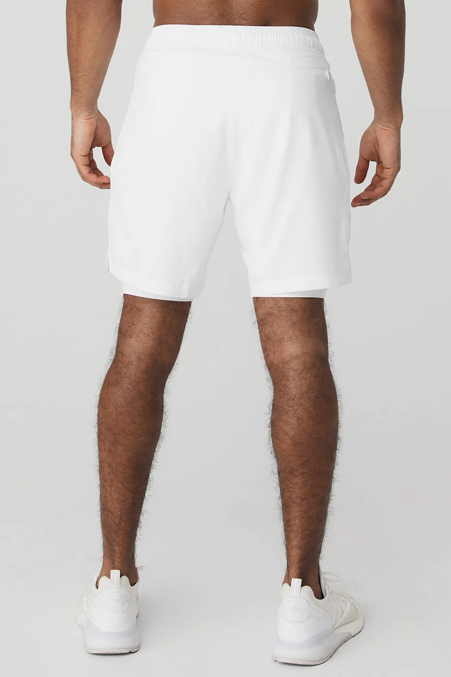 7 Unity 2-In-1 Short - White/White