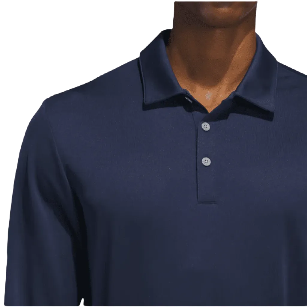 Adidas Long Sleeve Polo Shirt - Navy