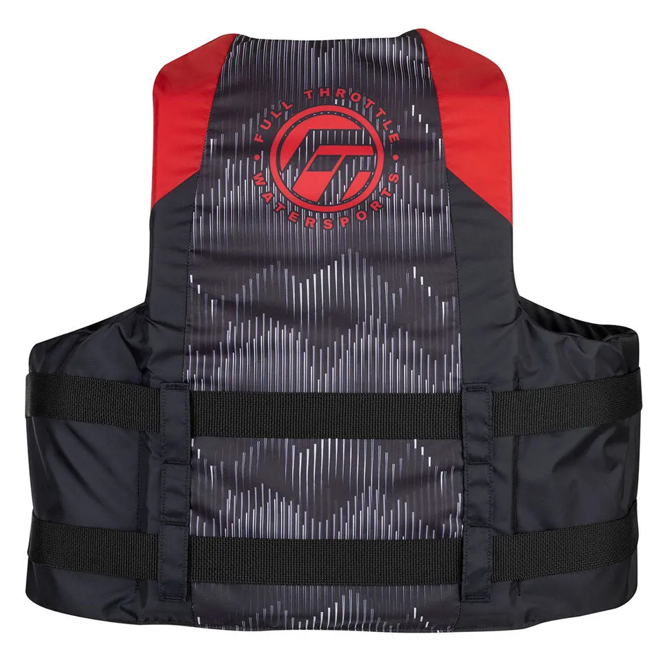 ADULT NYLON LIFE JACKET - RED L/XL