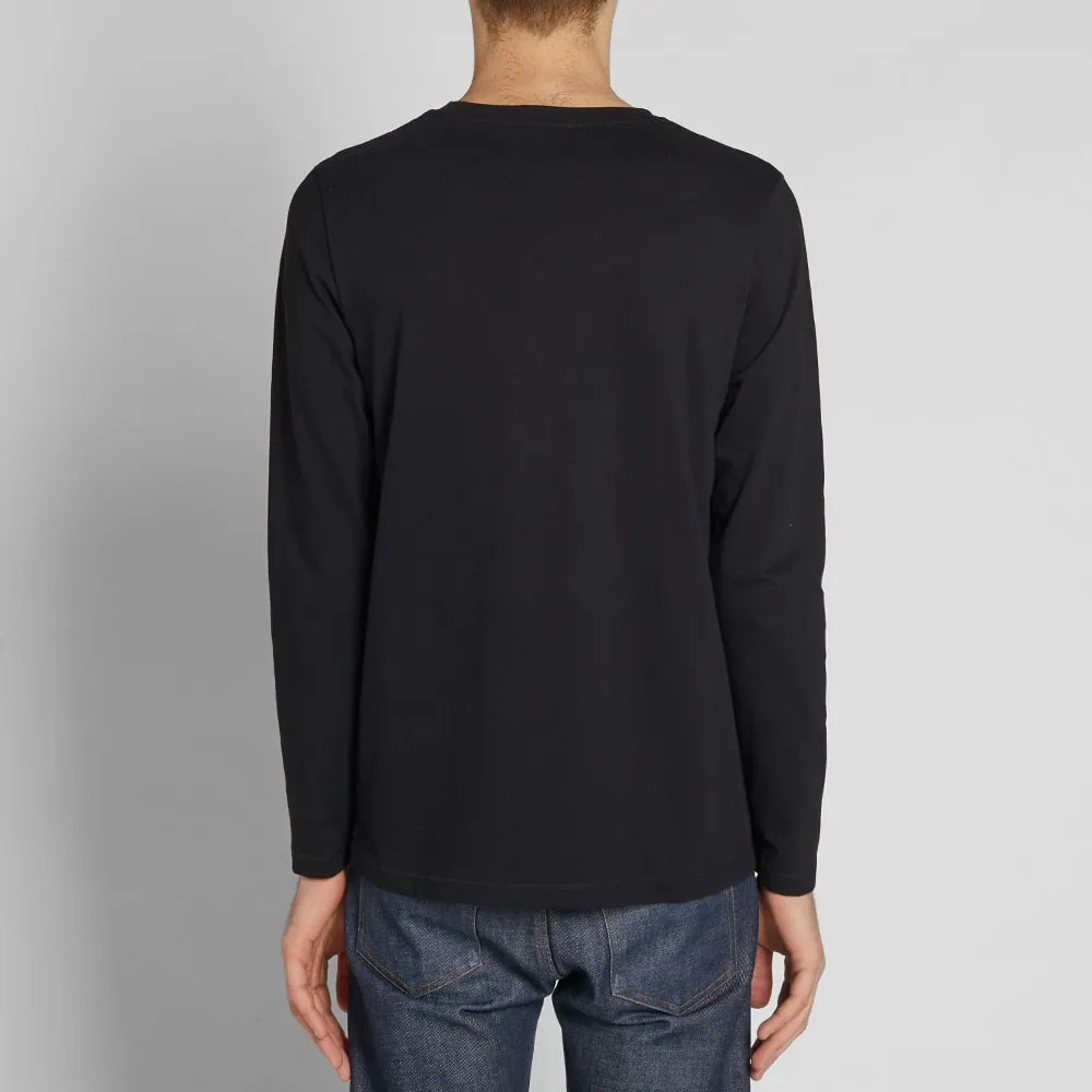 A.P.C. Long Sleeve Joe Pocket TeeBlack