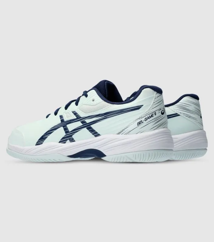 asics gel-game 9 (gs) kids tennis shoes