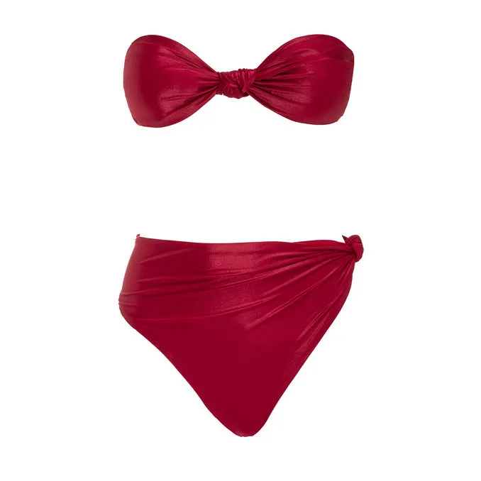 BIKINI HEART SHAPED Woman Red