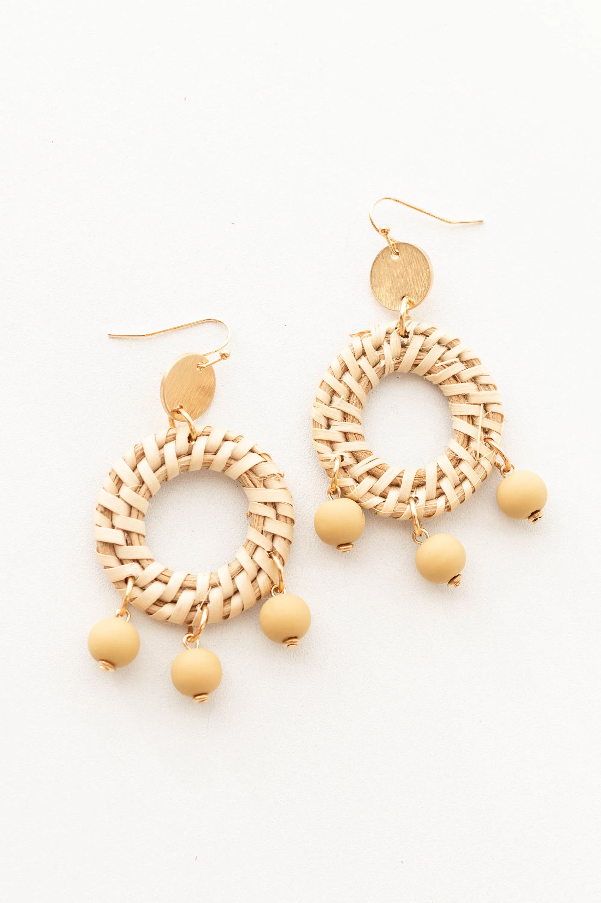 Boho Babe Earrings, Mustard