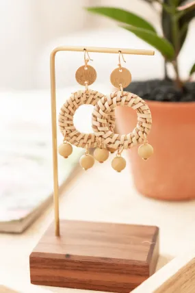 Boho Babe Earrings, Mustard