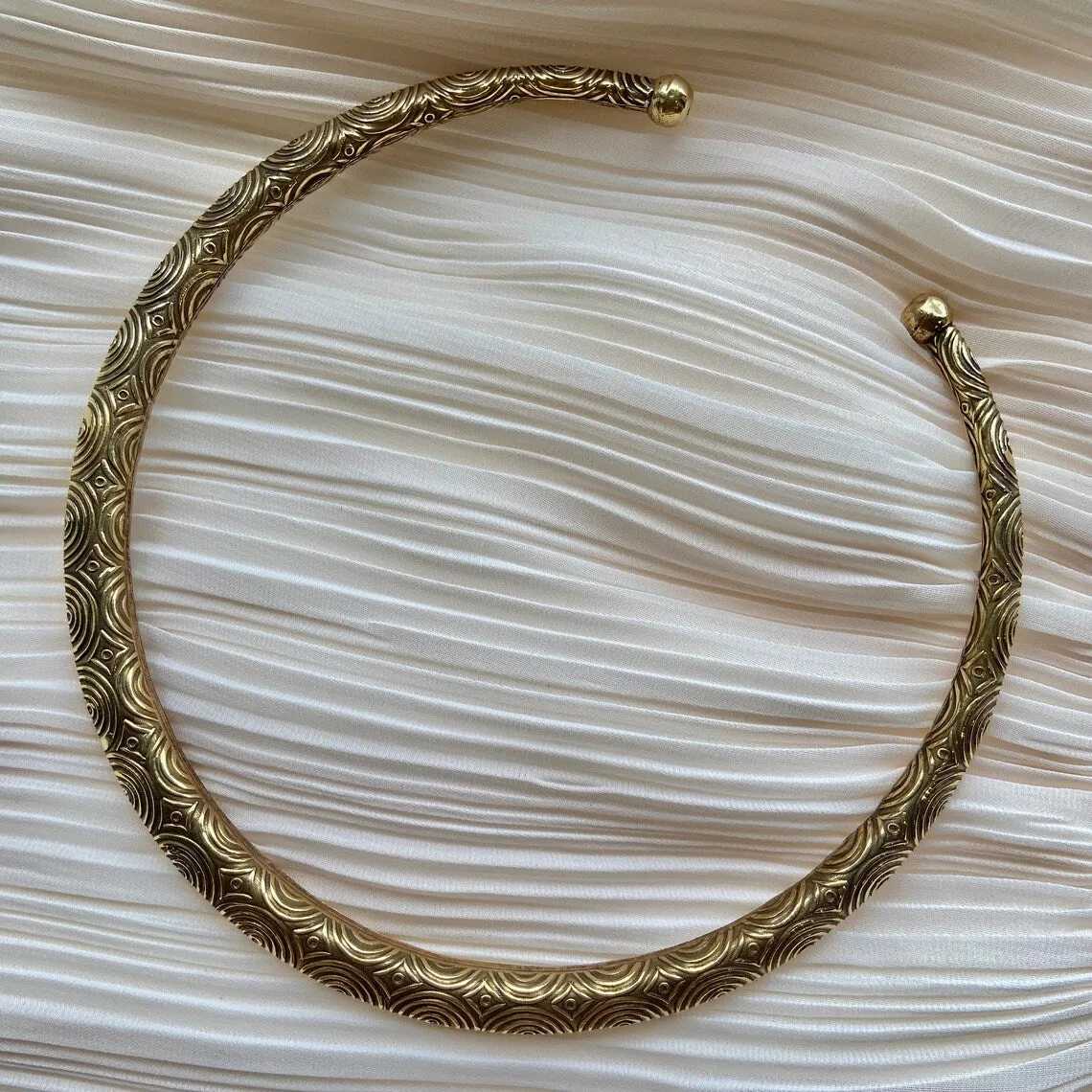 Boho Gold Choker Necklace