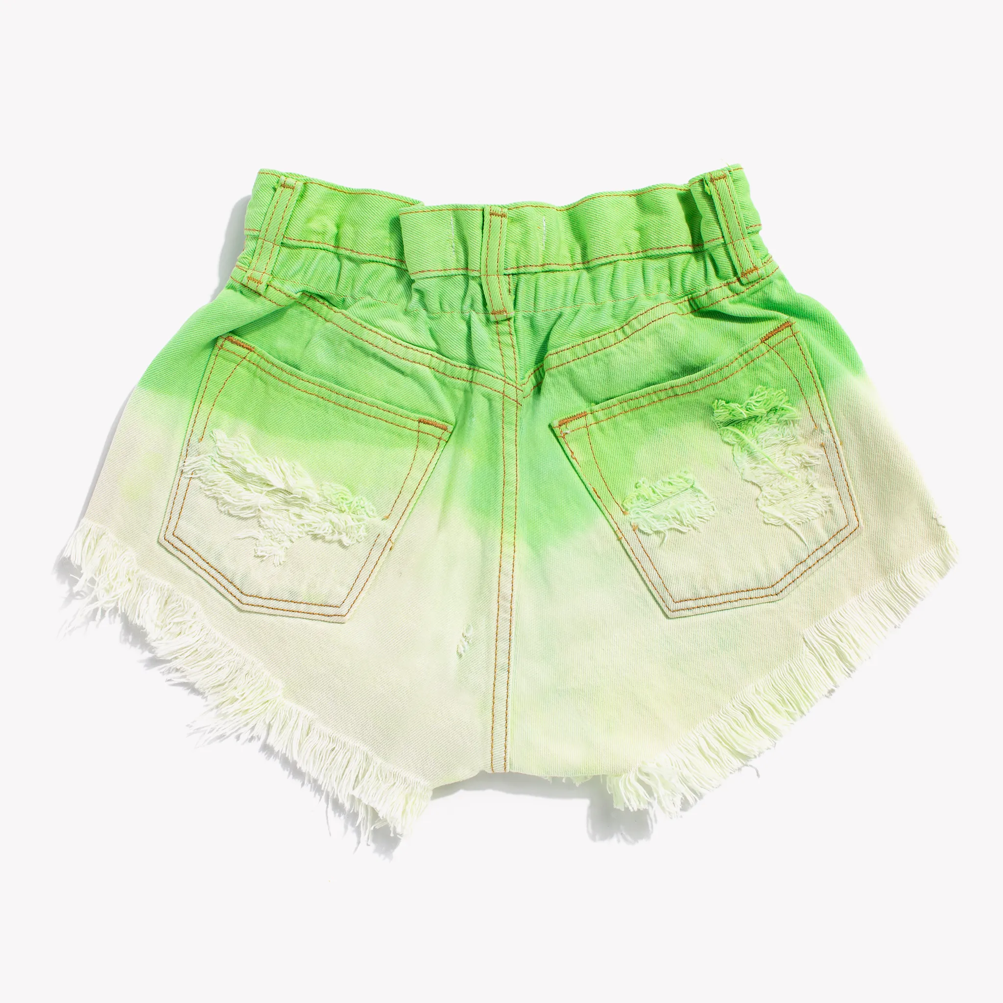 Boho Kiwi Dipped Vintage Shorts