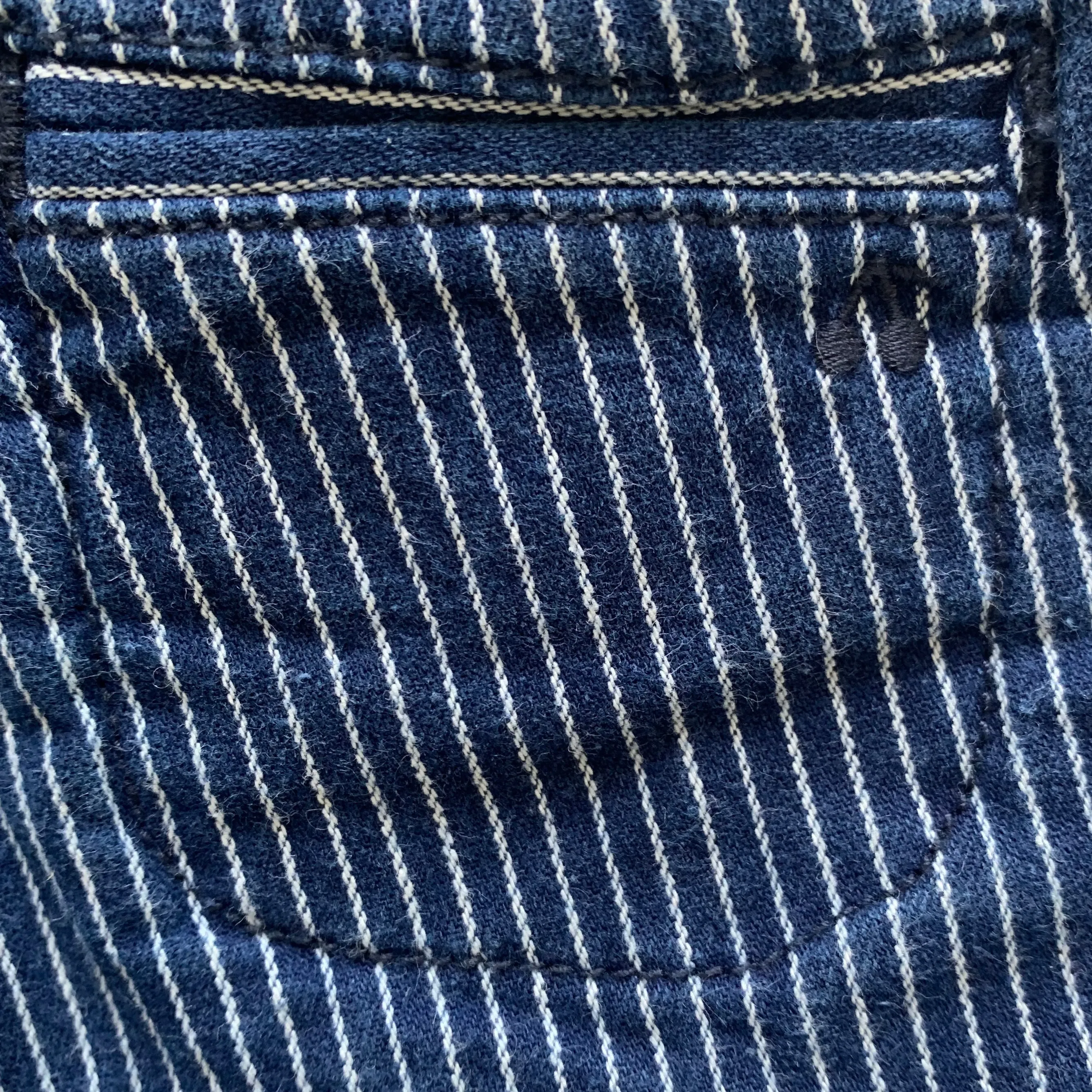 Bonpoint Stripe Denim Shorts: 3 Years