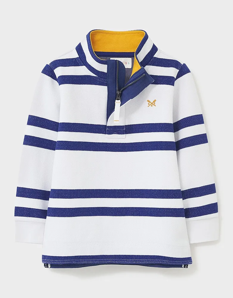 Boys' Stripe Padstow Sweatshirt from Crew Clothing Company