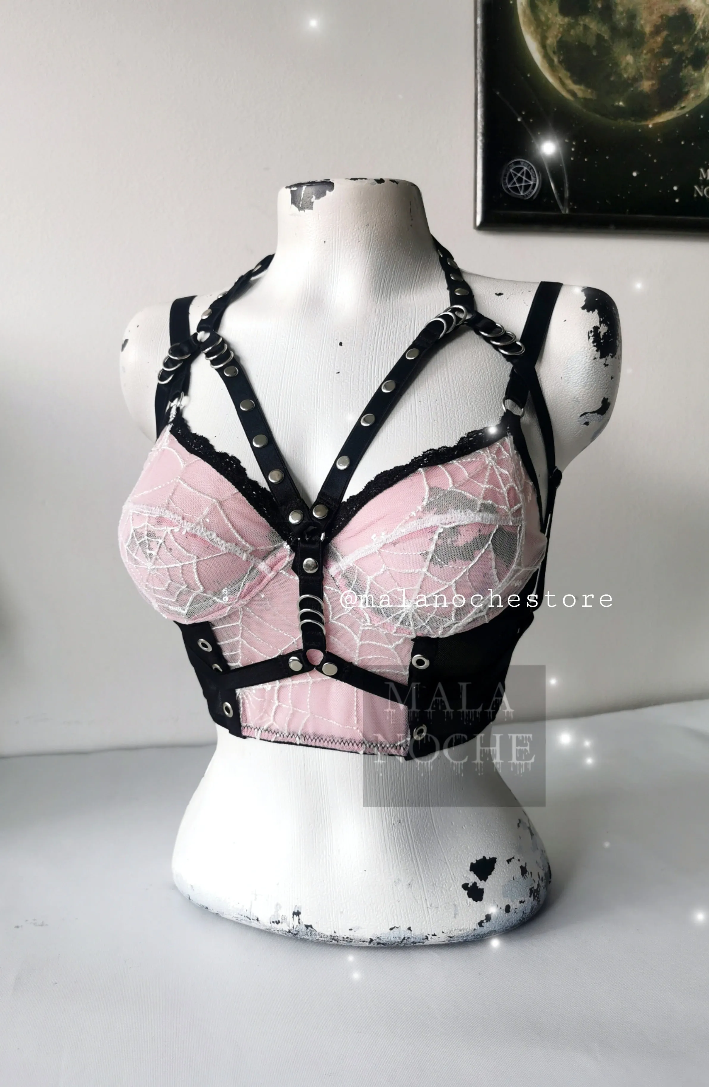 Bra Pink Spider