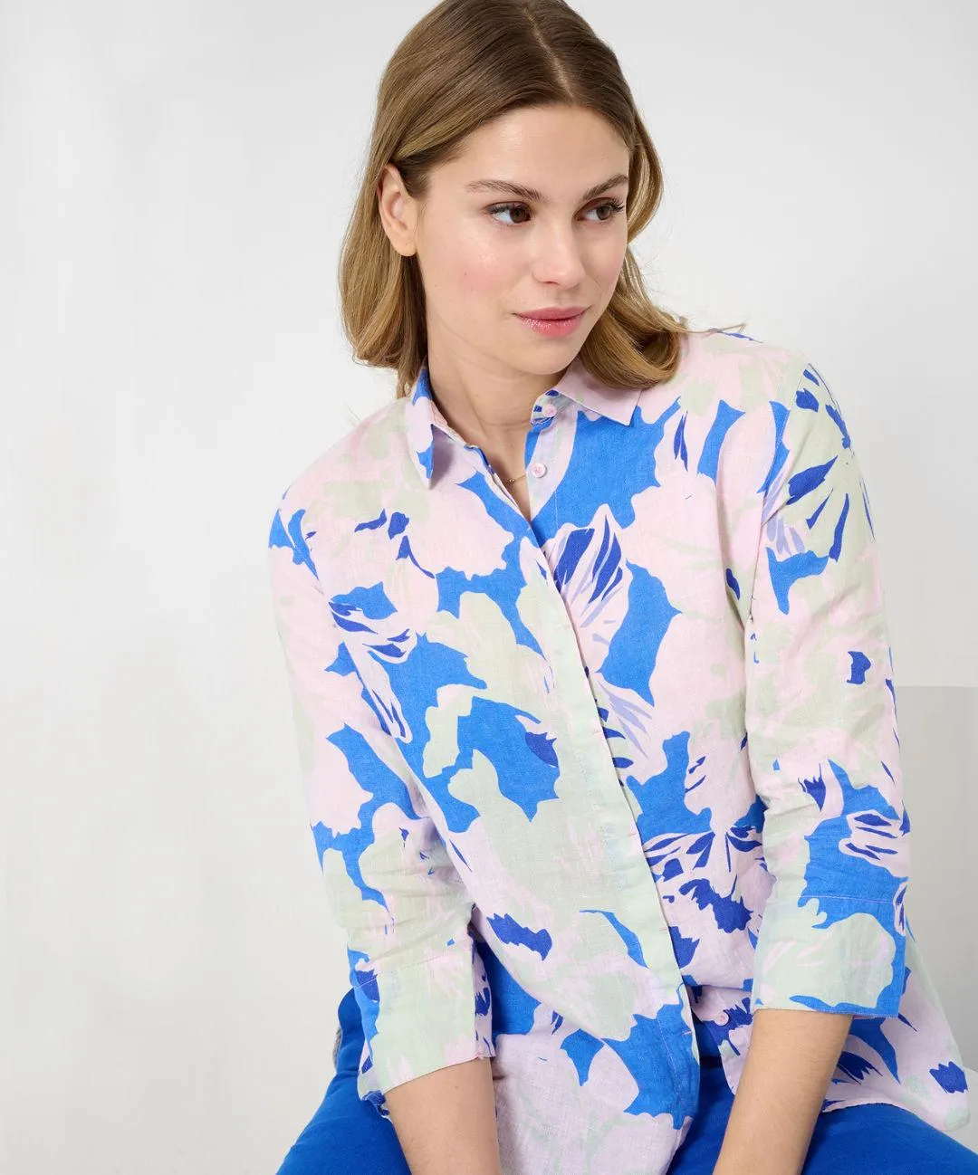 BRAX - Vicki - Blouse imprimé floral de lin