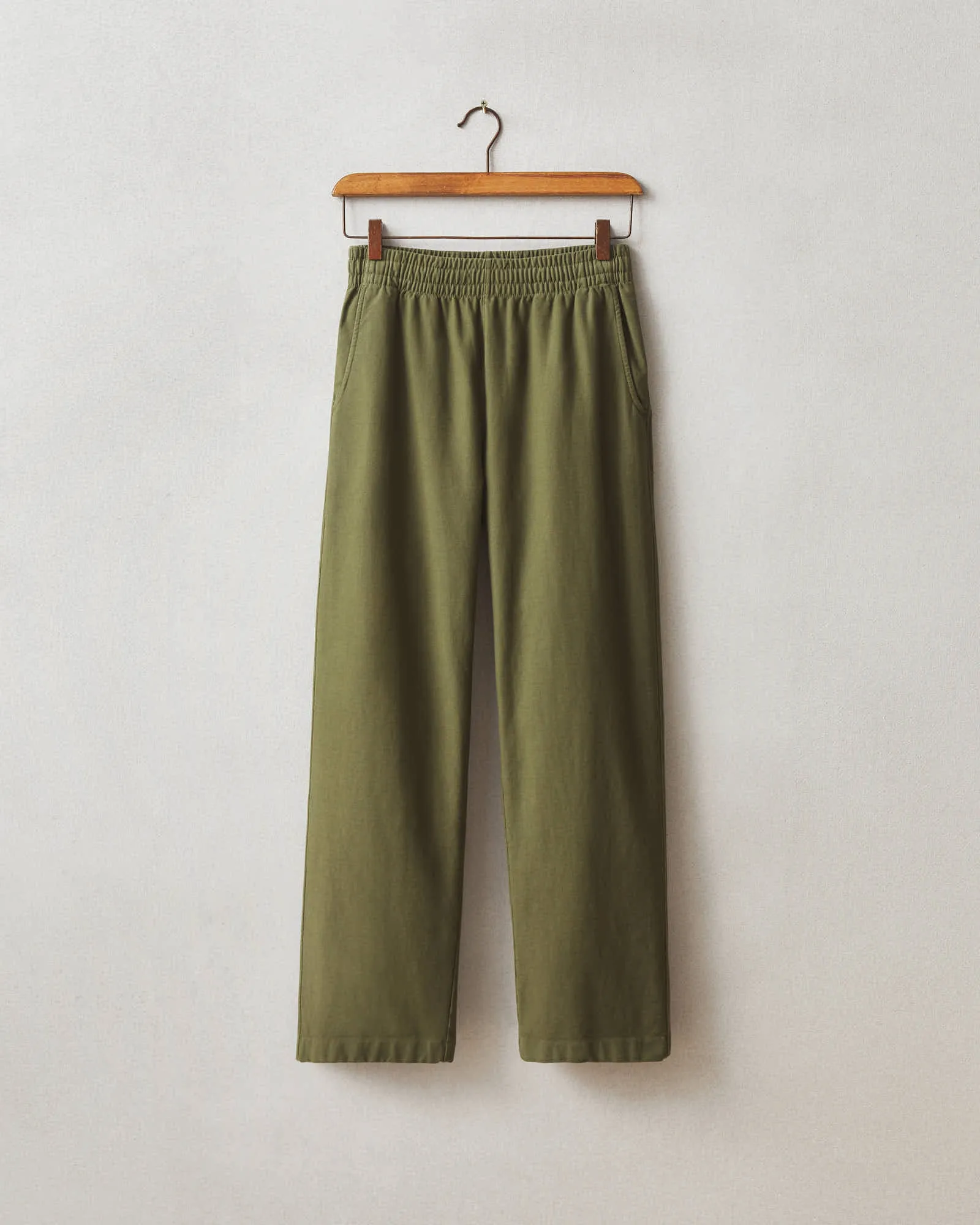 Brushed Twill Pant - Moss