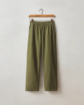 Brushed Twill Pant - Moss