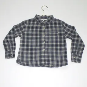 Caramel Green And Blue Check Shirt