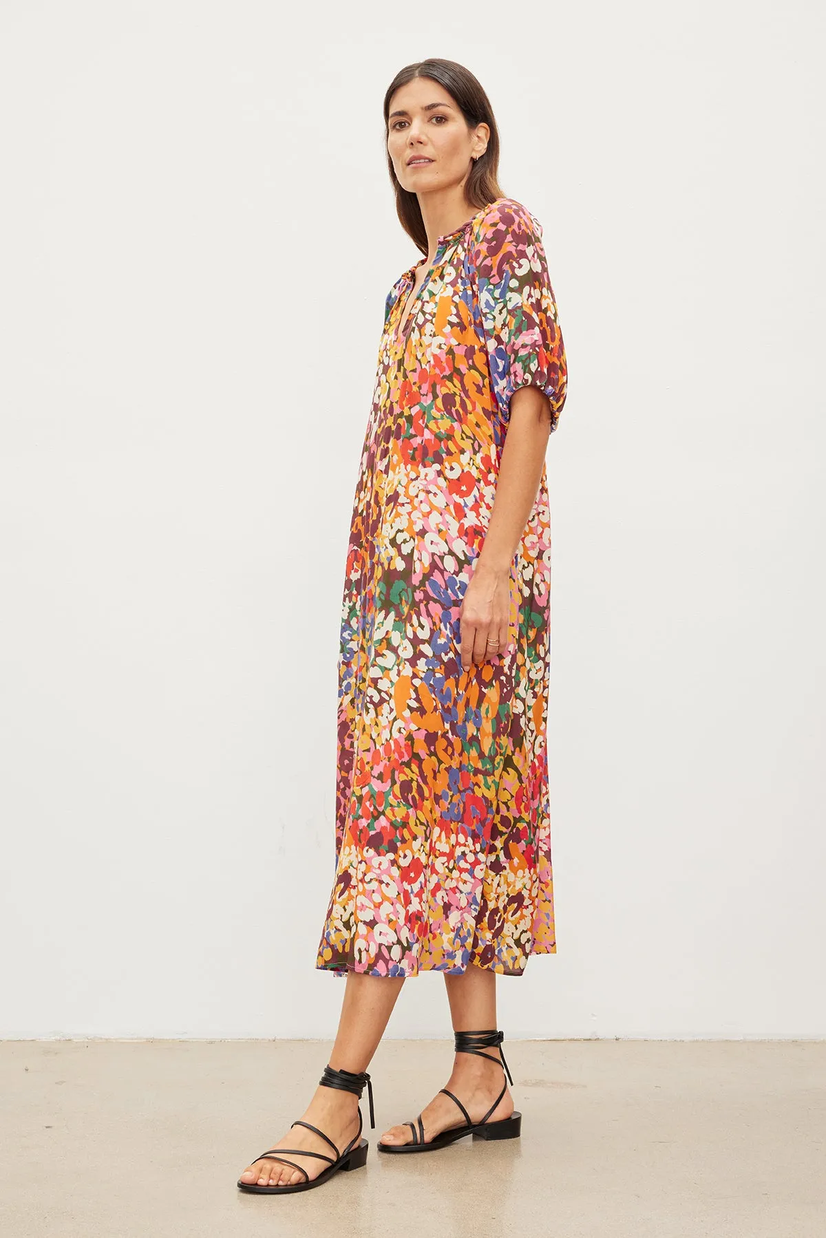 CAROL PRINTED BOHO DRESS