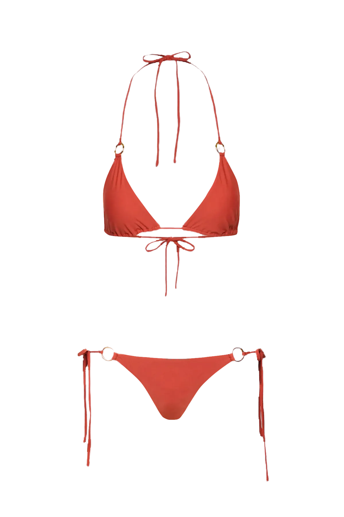 Classic String Bikini in Terracotta - Top