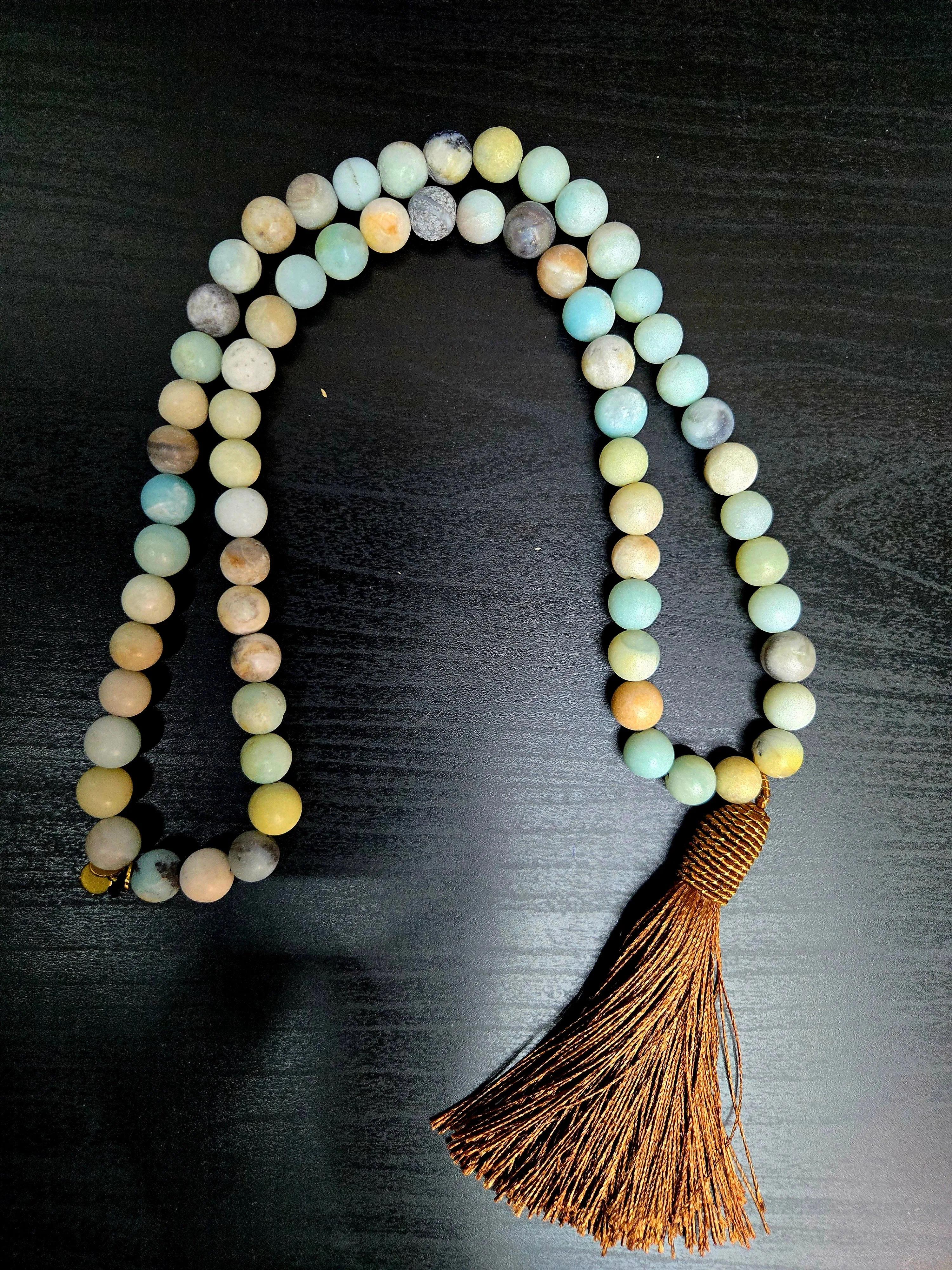 COLLIER BOHO AMAZONITE