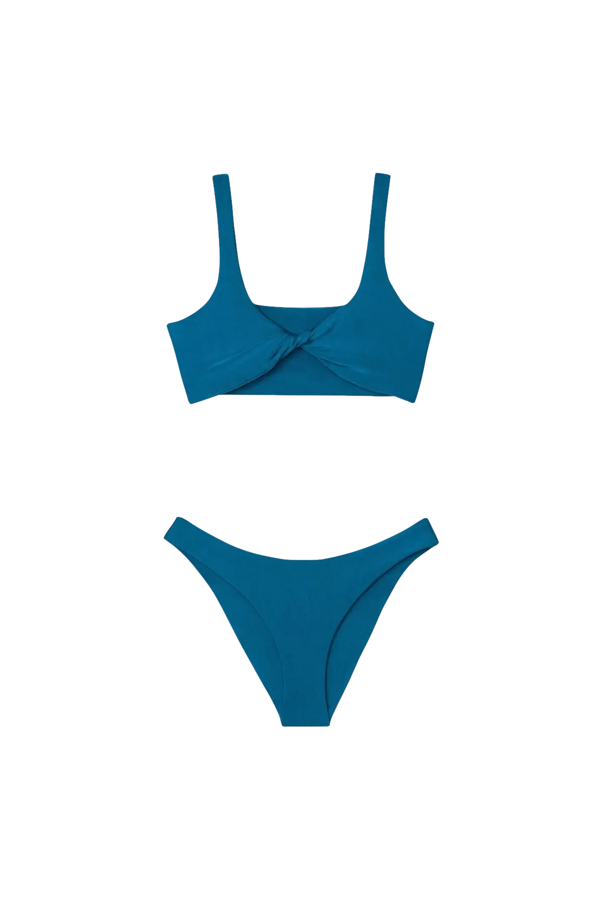 Concha Bikini with Caribe Bottom in Turquoise - Bottom