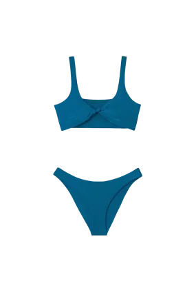 Concha Bikini with Caribe Bottom in Turquoise - Bottom