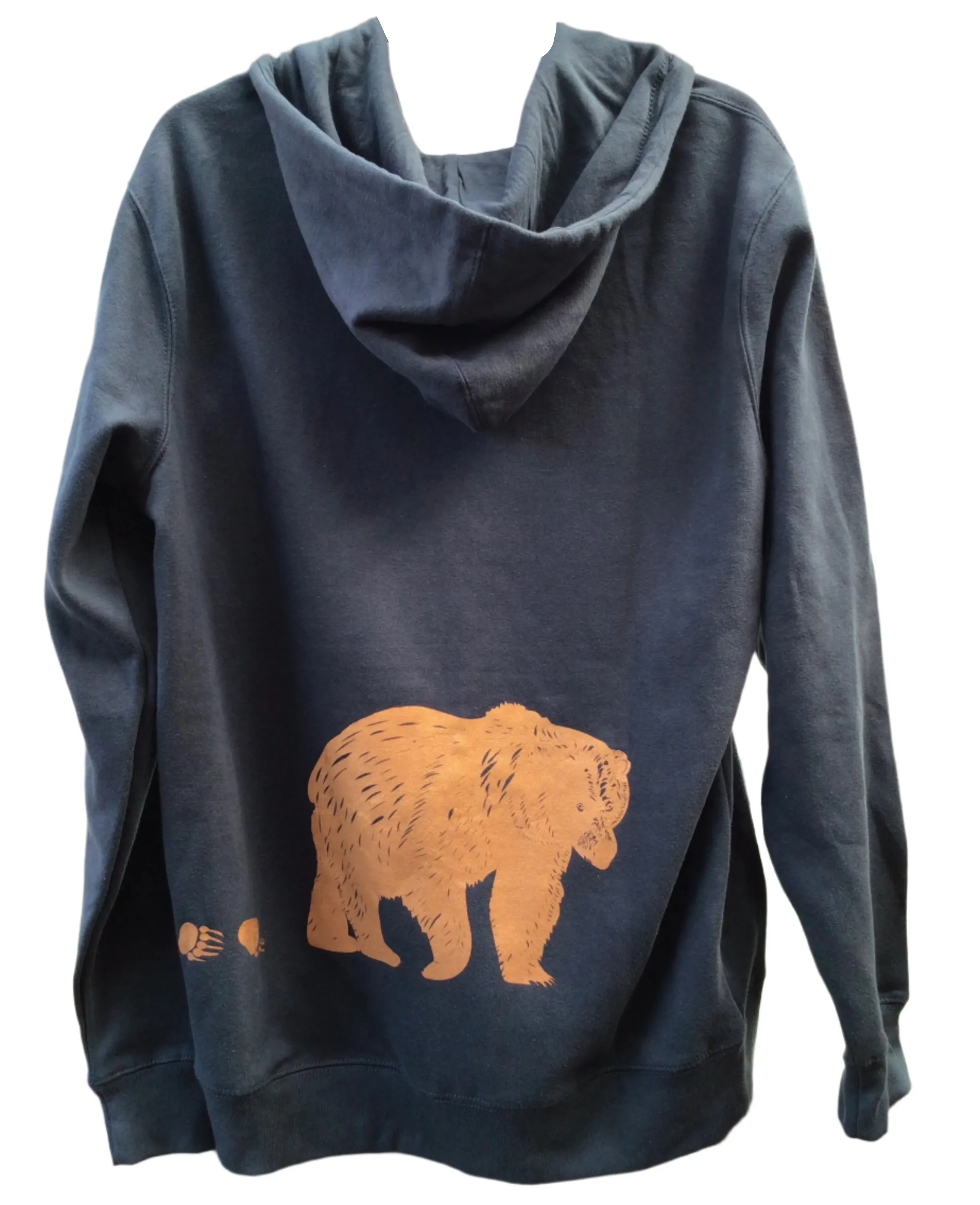 Cordova Alaska Brown Bear Zip Sweatshirt