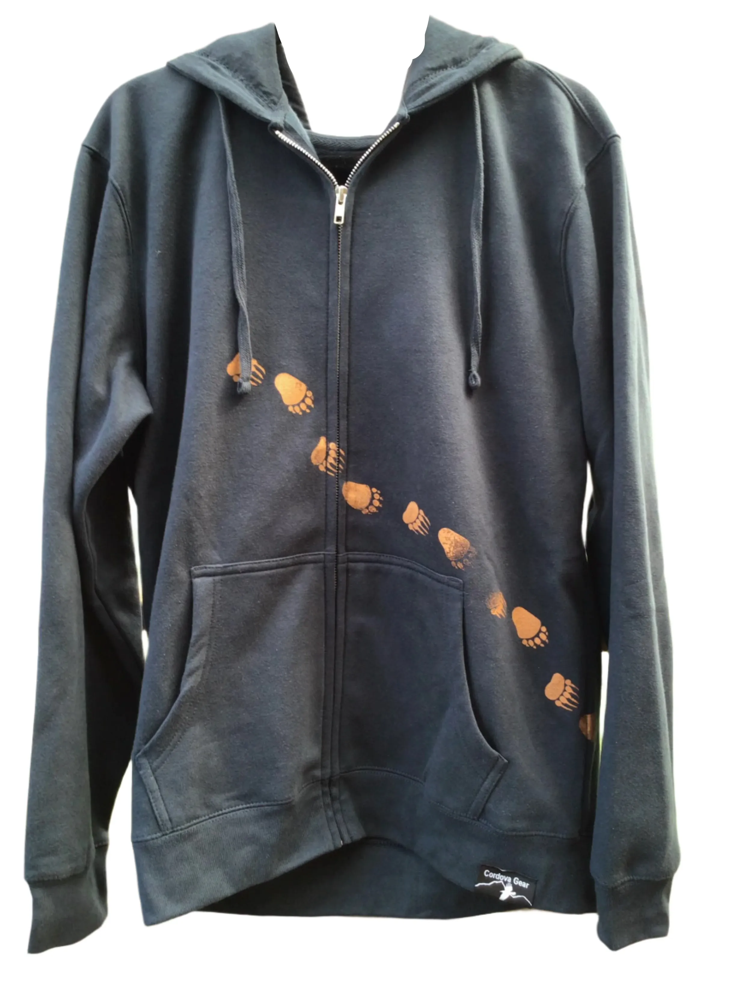 Cordova Alaska Brown Bear Zip Sweatshirt