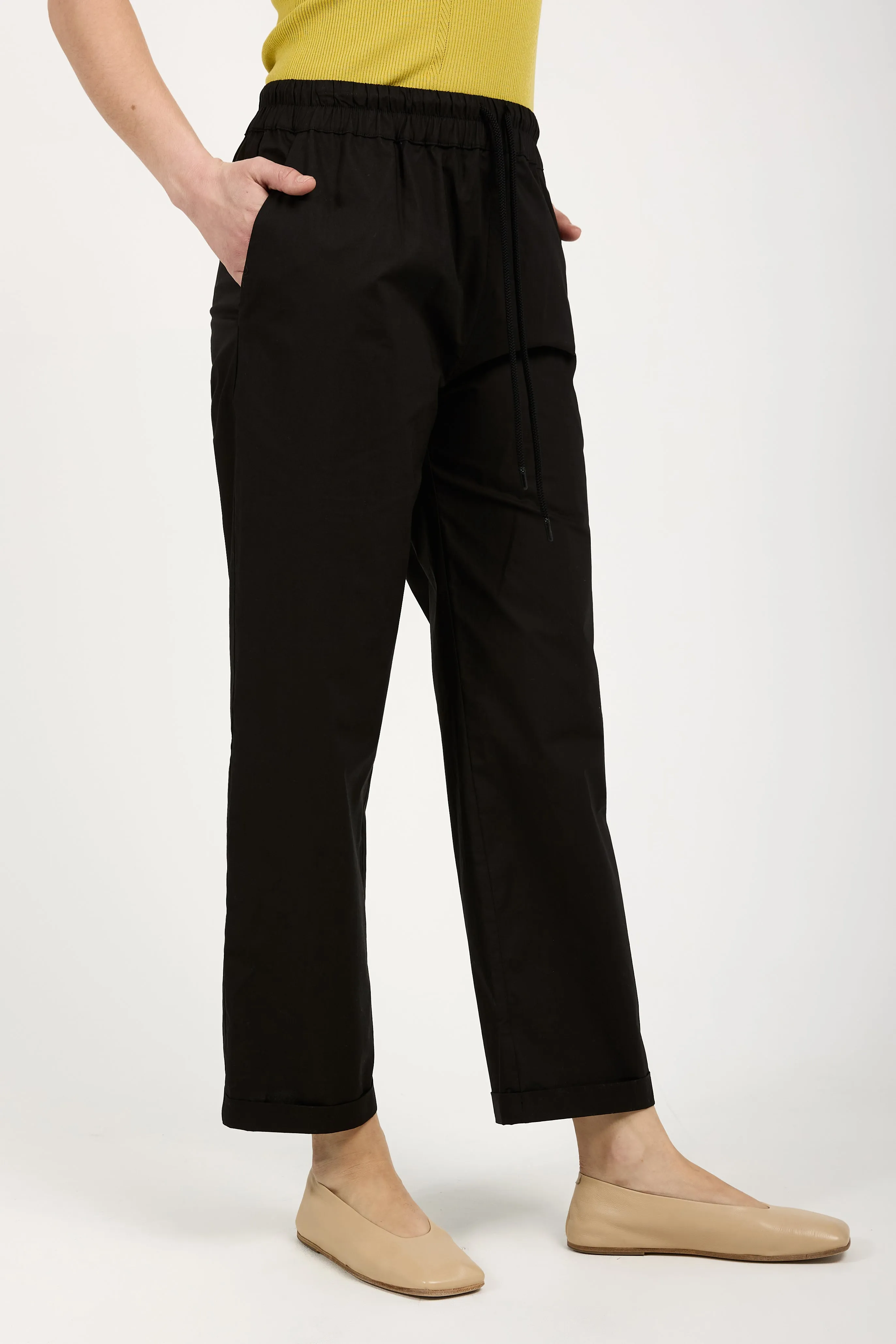 Cotton Pant in Black