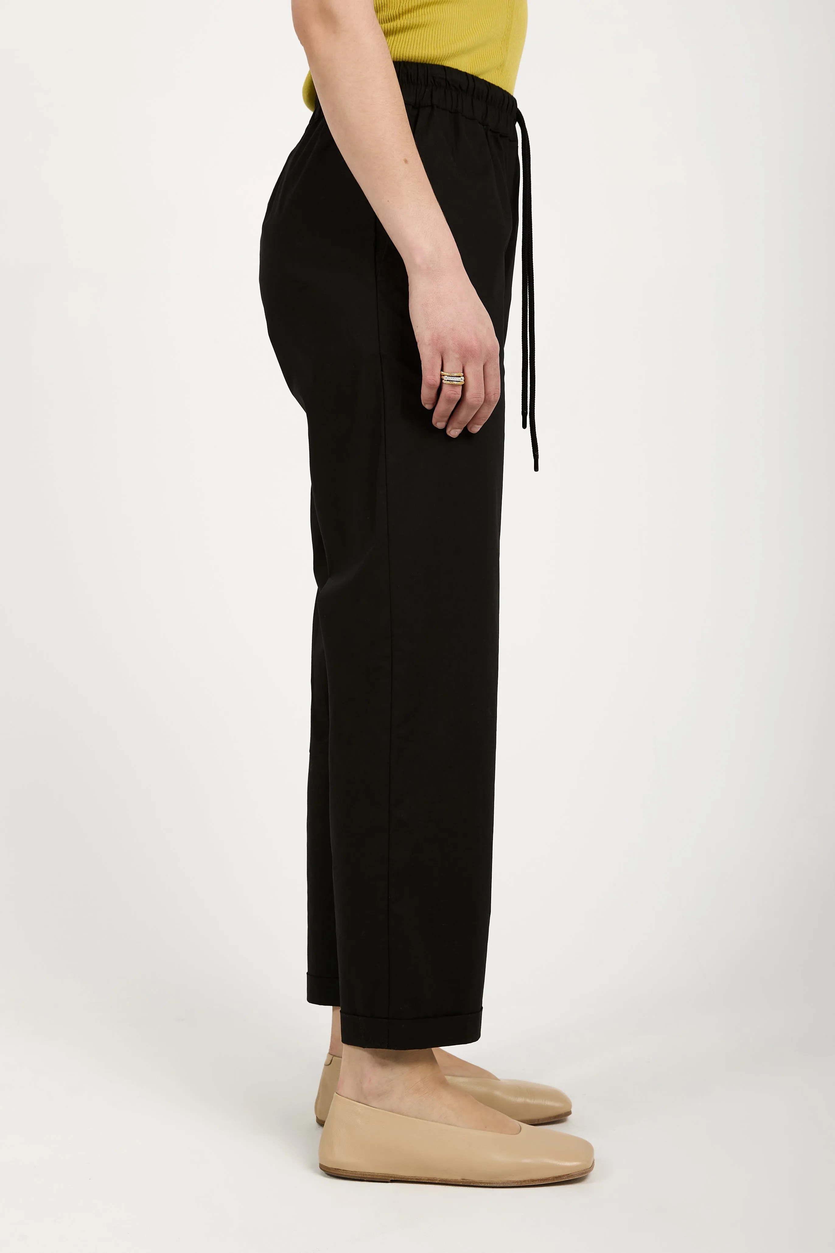 Cotton Pant in Black