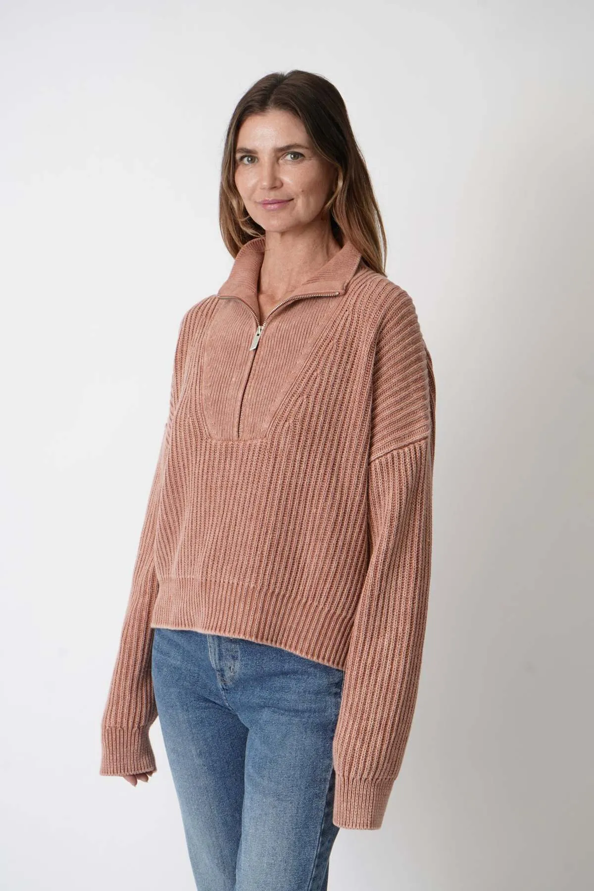 Cropped Troyer Sweater