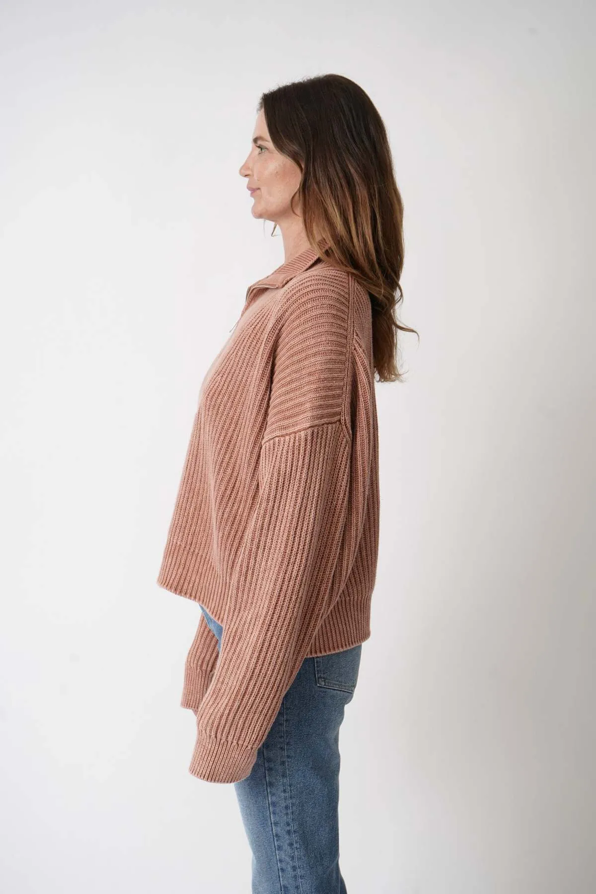 Cropped Troyer Sweater