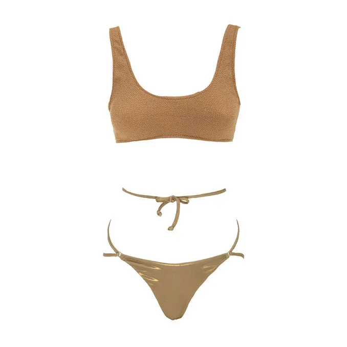 ELODIE BIKINI Woman Gold