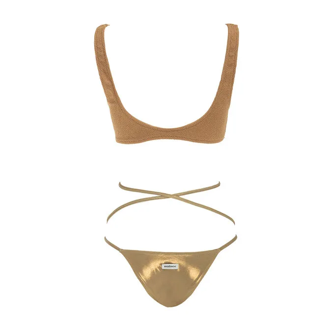 ELODIE BIKINI Woman Gold