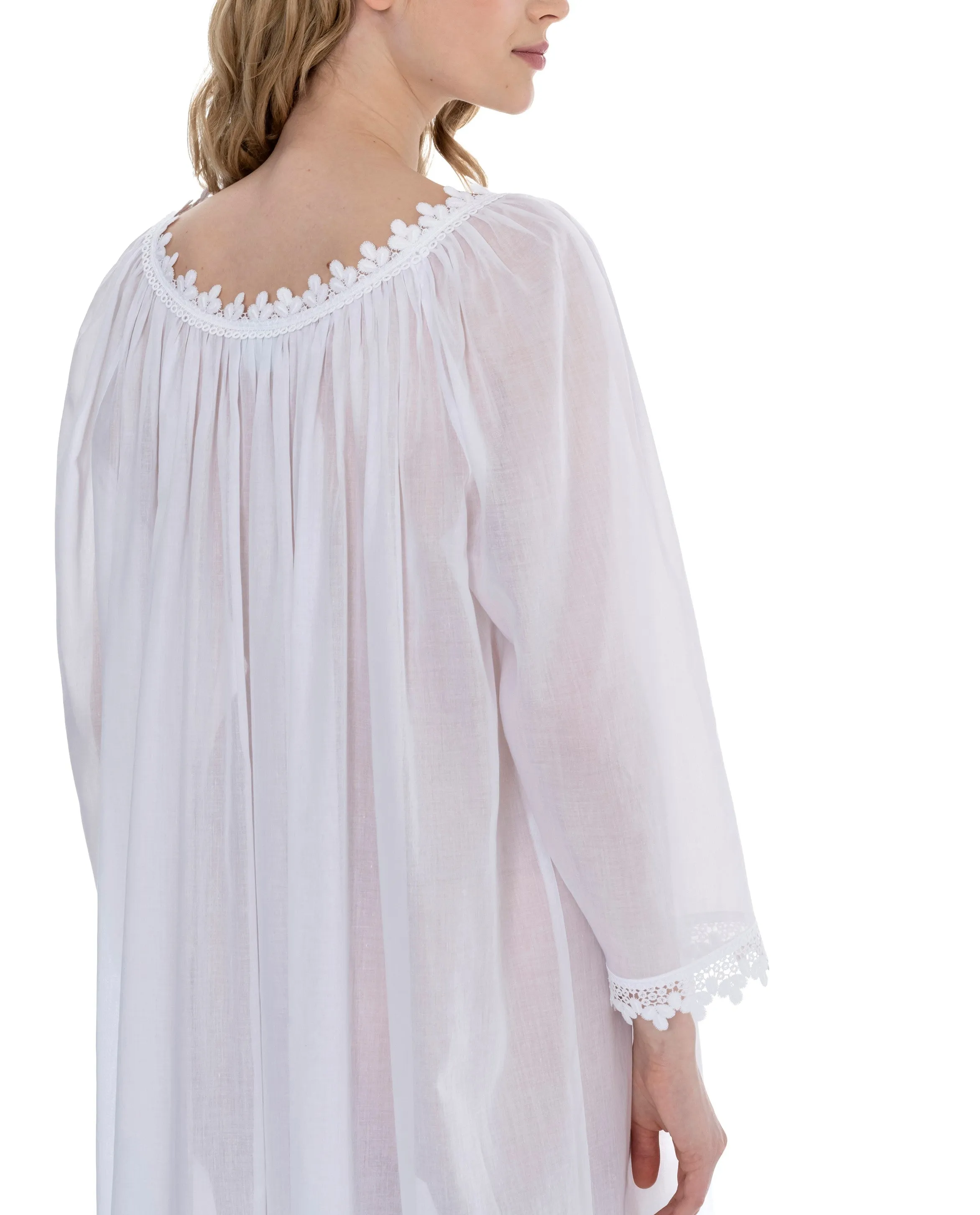 Elyse 3NH Long Mousseline Nightdress (In stock, 3 day delivery)