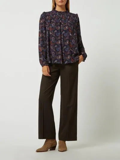 Esprit LS Smocked Paisley Viscose Blouse