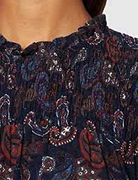 Esprit LS Smocked Paisley Viscose Blouse