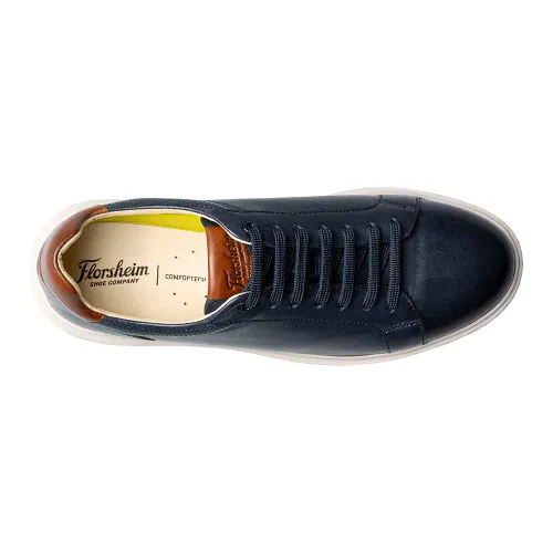 Florsheim Social Lace To Toe Sneaker in Navy