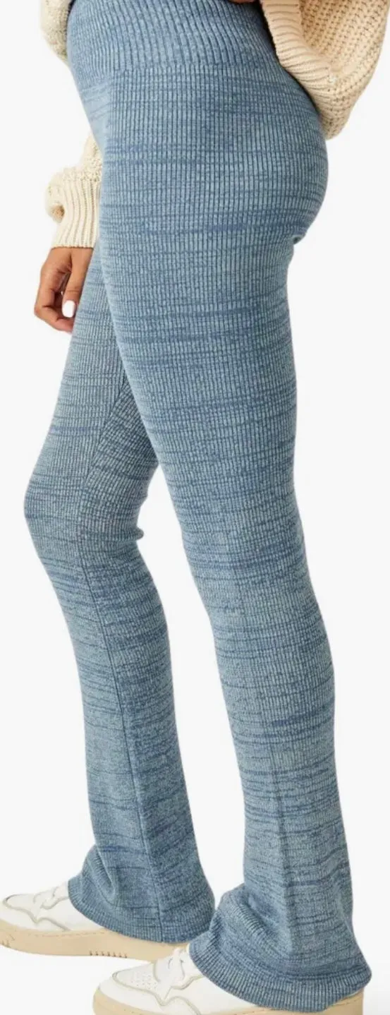 FREE PEOPLE BLUE KNIT PANT