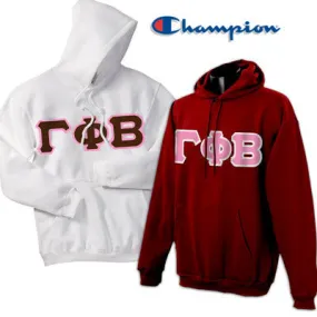 Gamma Phi Beta Champion Powerblend Hoodie, 2-Pack Bundle Deal - Champion S700 - TWILL