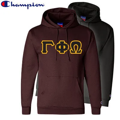 Gamma Phi Omega Champion Powerblend Hoodie, 2-Pack Bundle Deal - Champion S700 - TWILL