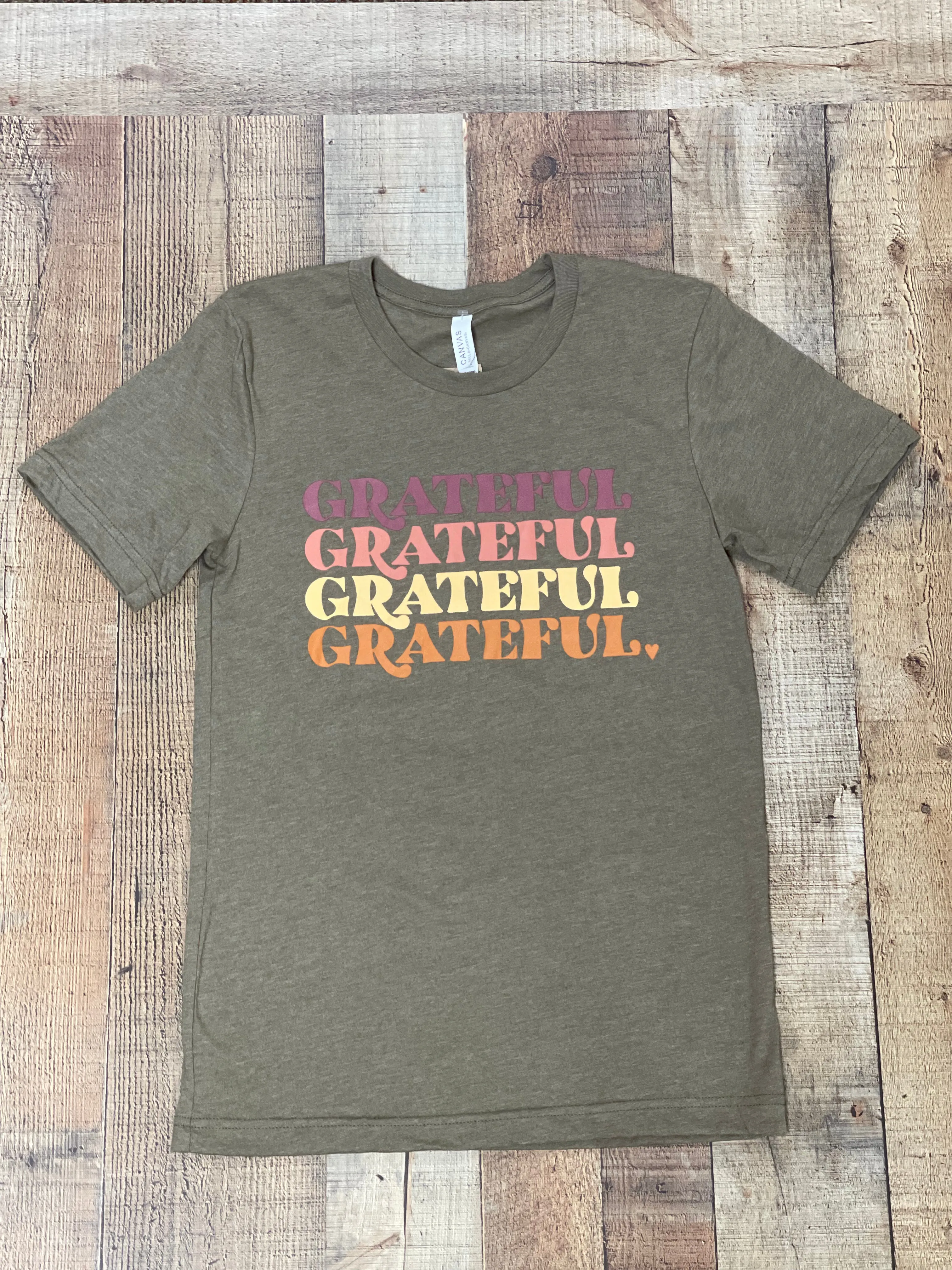 Grateful Repeat T-Shirt - Army Green