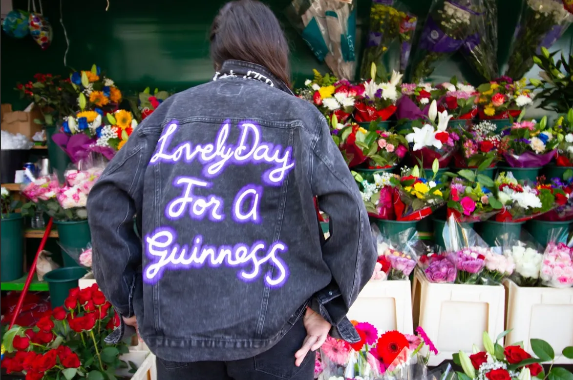 'Guinness Time' Painted Jacket