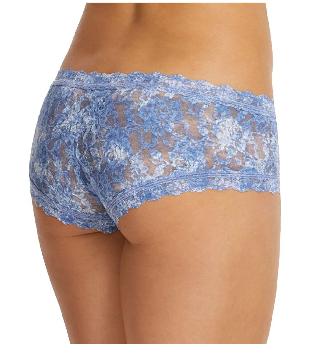 Hanky Panky Signature Lace Printed Boyshort (PR4812P) - Denim Splash