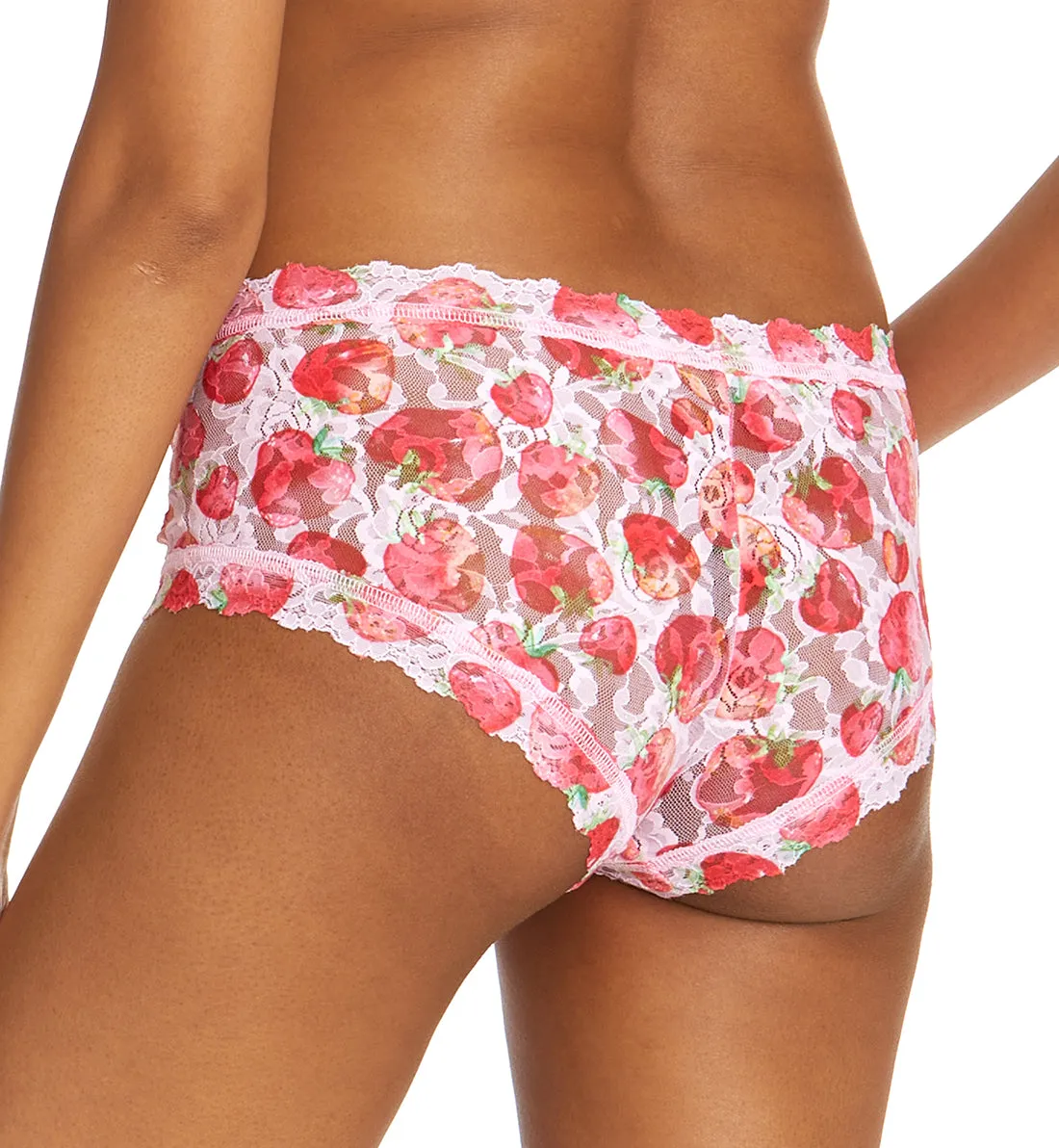 Hanky Panky Signature Lace Printed Boyshort (PR4812P) - Strawberry Fields