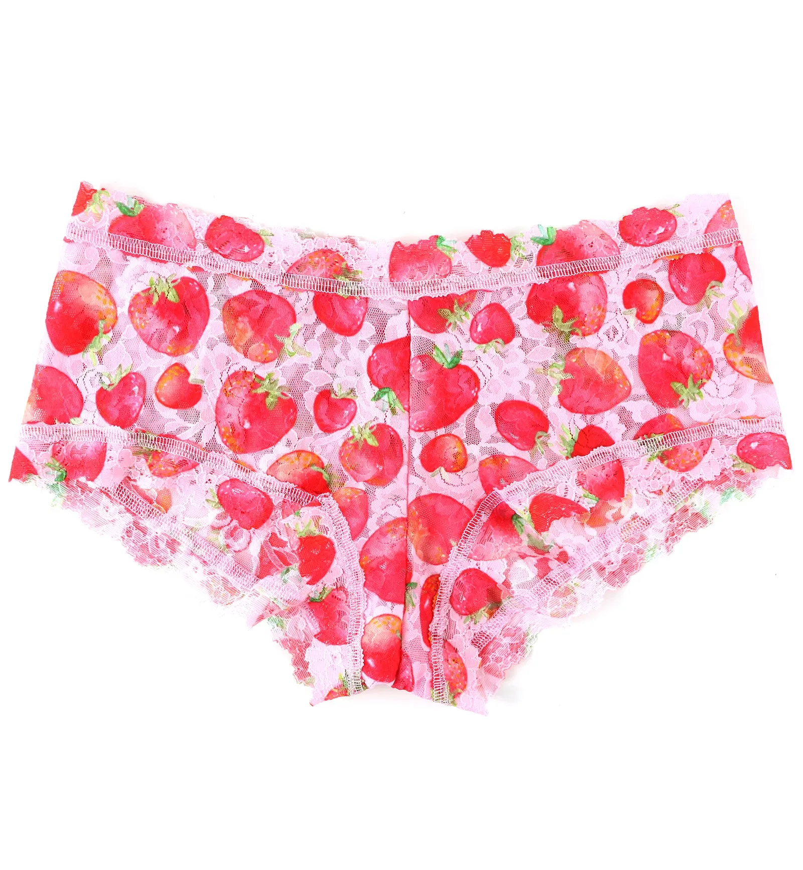 Hanky Panky Signature Lace Printed Boyshort (PR4812P) - Strawberry Fields