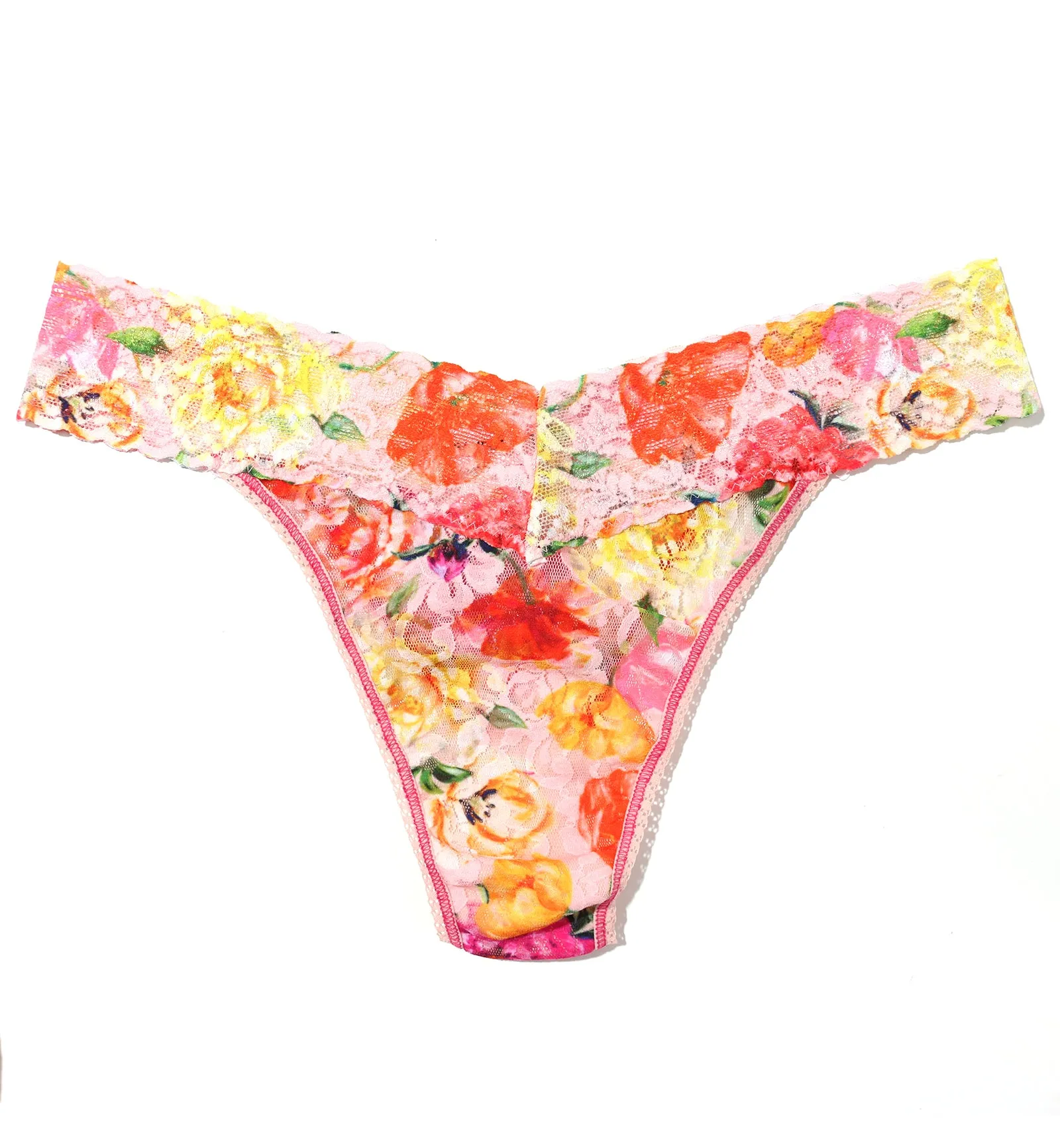 Hanky Panky Signature Lace Printed Original Rise Thong (PR4811P) - Bring Me Flowers