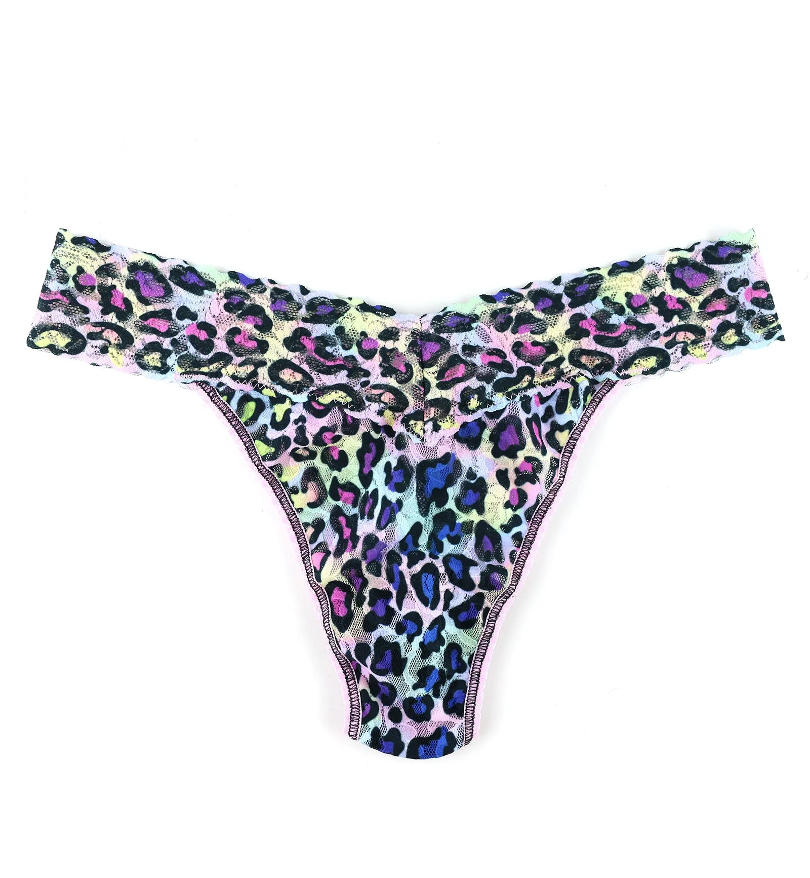 Hanky Panky Signature Lace Printed Original Rise Thong (PR4811P) - Disco Diva