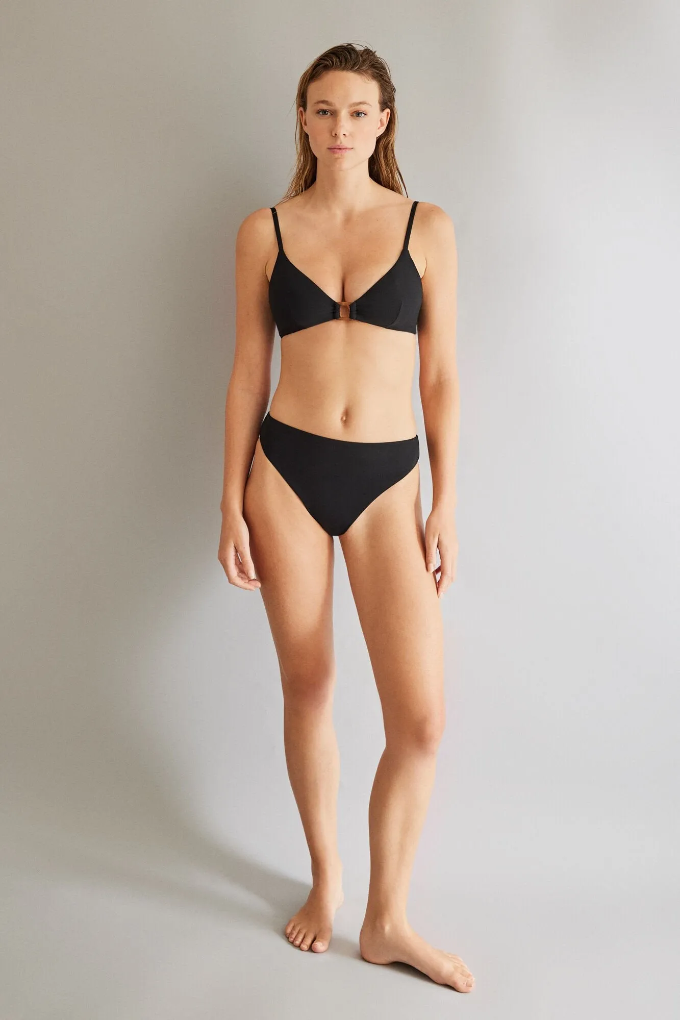 High Bikini Bottoms - Black