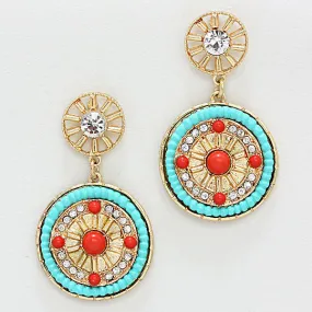 iLLASPARKZ Boho Disk Drop Earrings