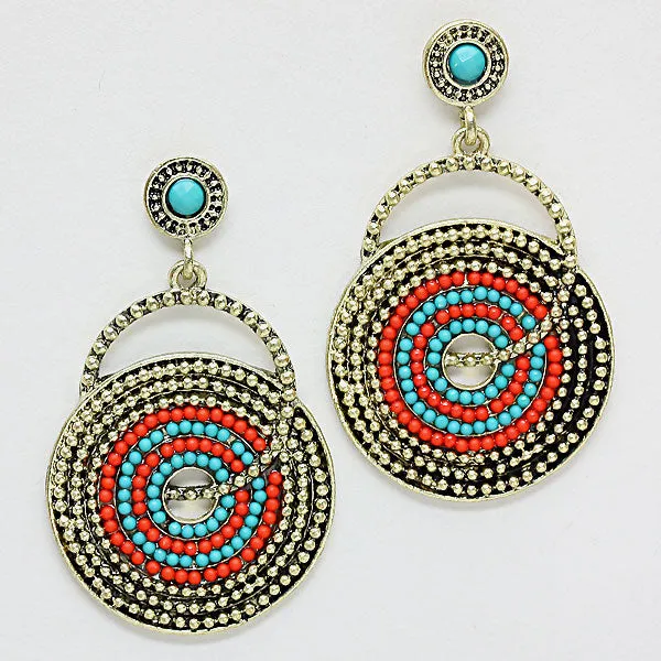 iLLASPARKZ Boho Disk Loop Earrings