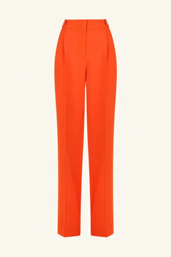 Irena Mid Rise Pant - Hibiscus