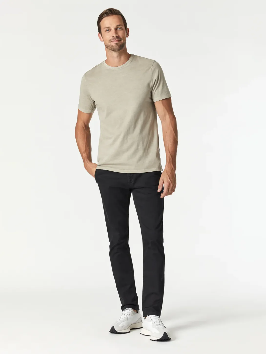 JohnnySlim Chino Pant - Black Sateen Twill